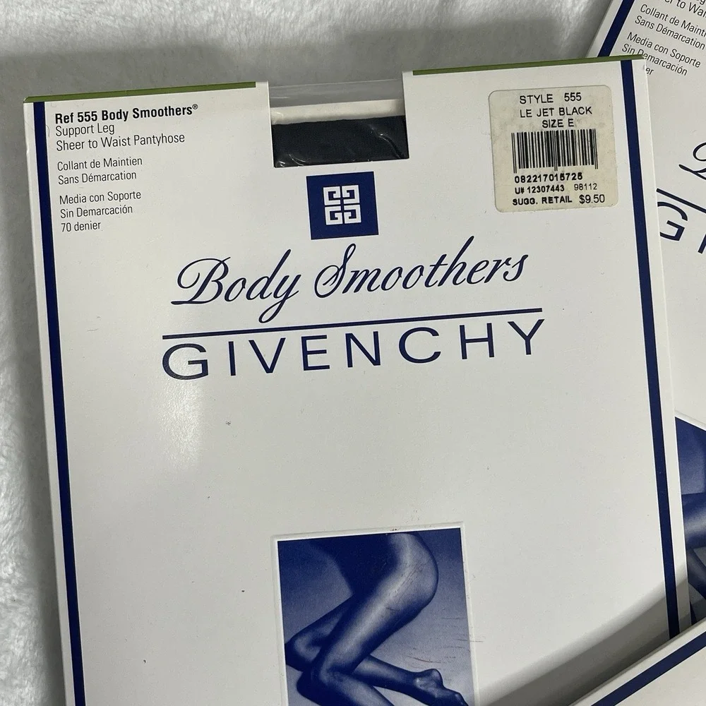 NOS 1996 Givenchy Hosiery Body Smothers‎ 555 Size E Control Top Sandal Womens